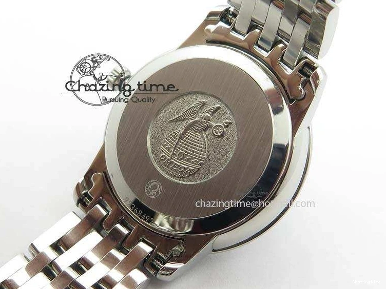 0505 Colorful De Ville 27mm Ladies MK 1:1 Best Edition White MOP Dial On SS Bracelet Ronda Quartz 8191